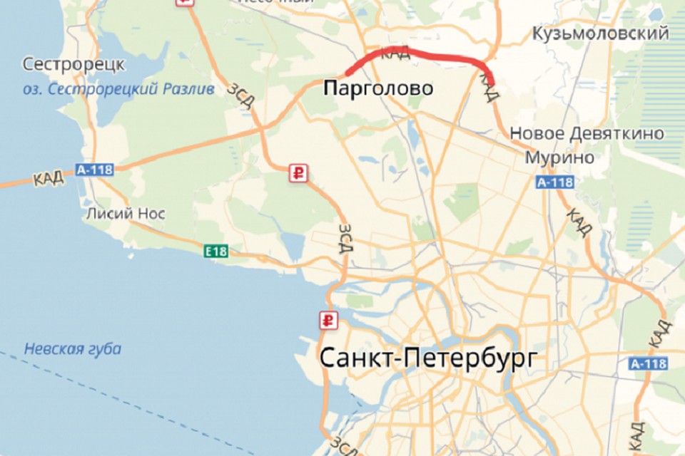 Девяткино питер карта